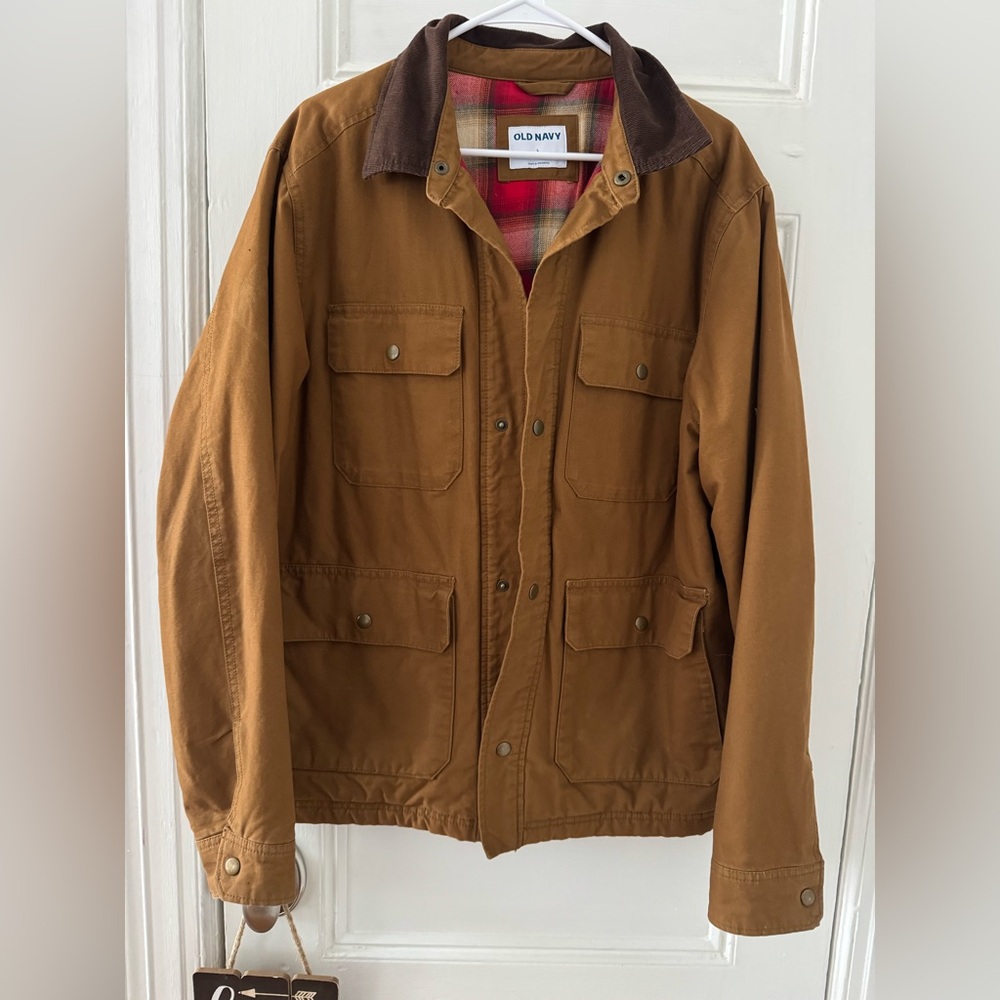 Old Navy Men's Tan Field Jacket Large